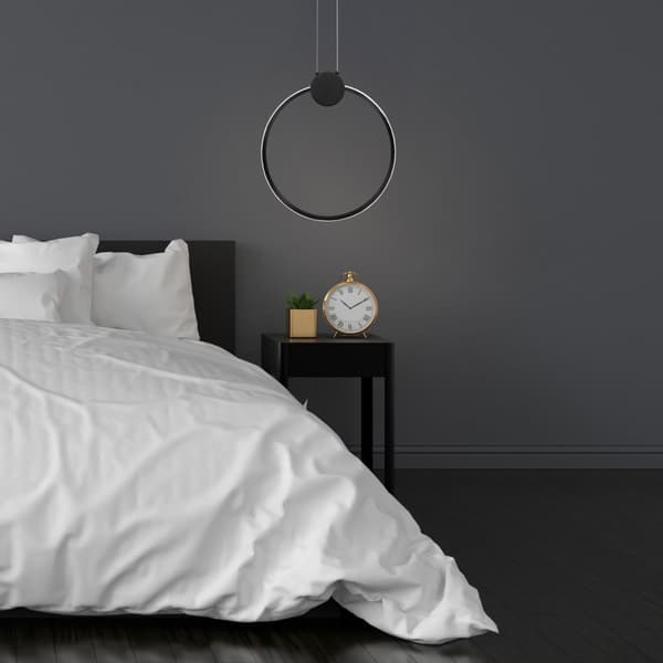 LED loft lampe APP1395-cp sort 40 cm