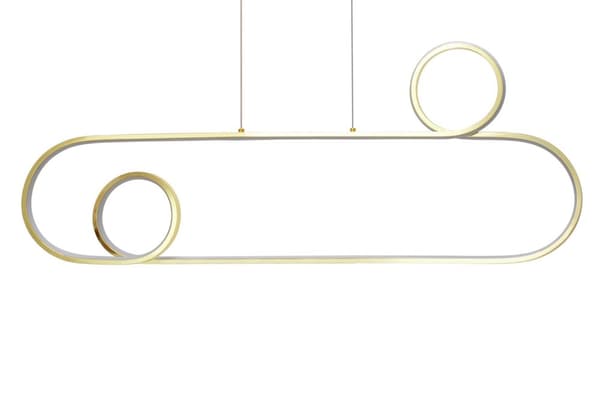 LED loft lampe APP809-cp guld + fjernbetjening