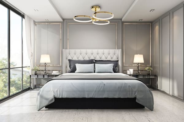 LED loft lampe APP993-C guld + fjernbetjening