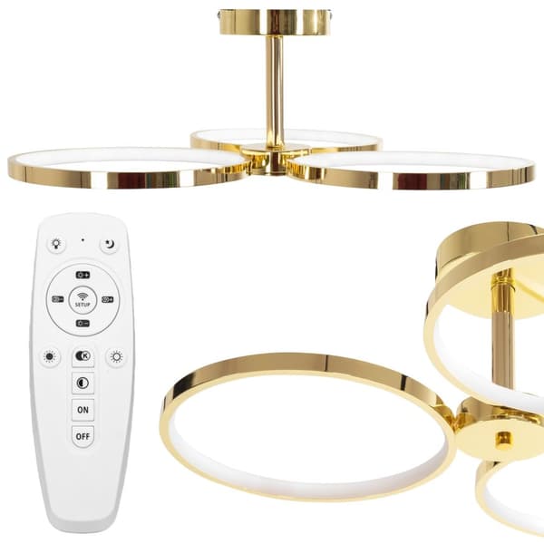 LED loft lampe APP993-C guld + fjernbetjening