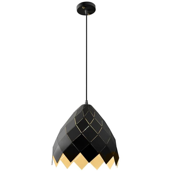 Hængende loft lampe metal app338-1cp sort