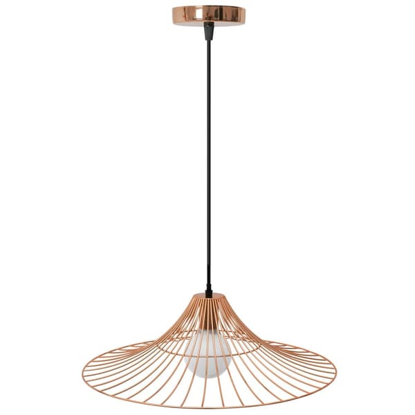 Loftslampe hængende flad runde loft app483-1cp lyserødt guld