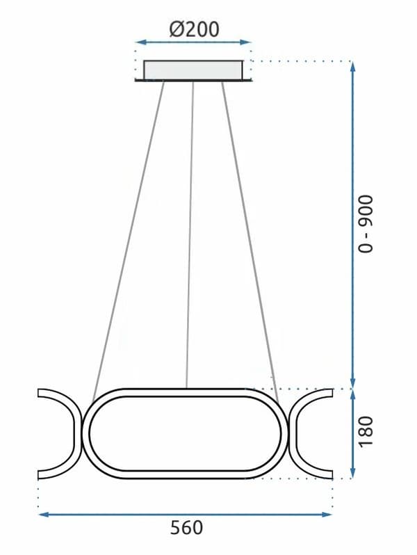 Kattovalaisin kaukosäätimellä LED-katto App790-cp trio musta