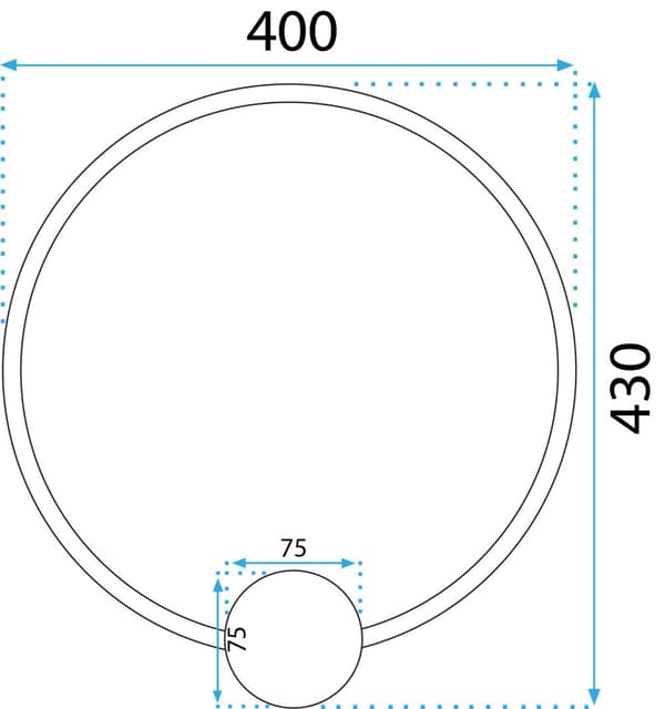 LED-seinävalaisimen LED App1388-CW vanha kulta 40cm