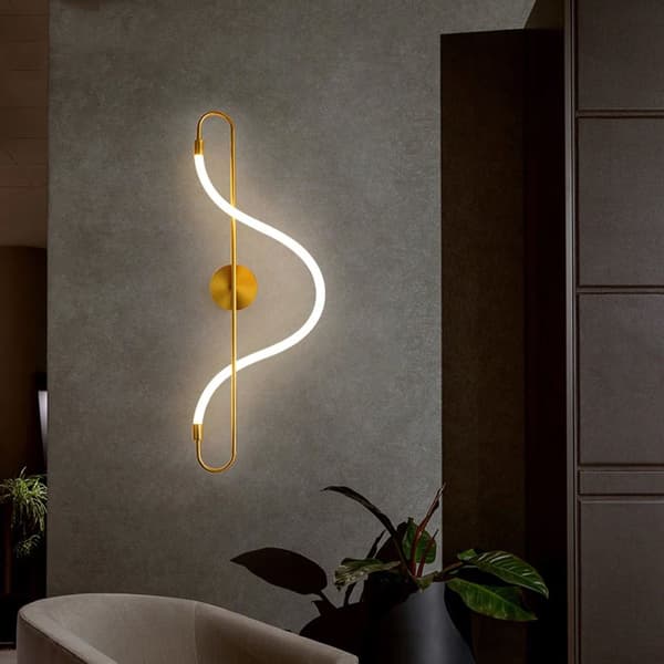 LED Wall Lamp App858-W langt guld
