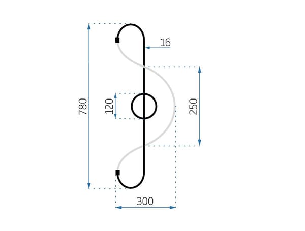 Wall Lamp LED WALL LAMP APP859-W LANG krom