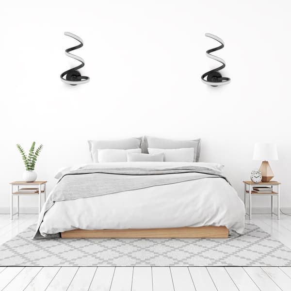 Seinävalaisin LED Spring Up App829-W Black Matt