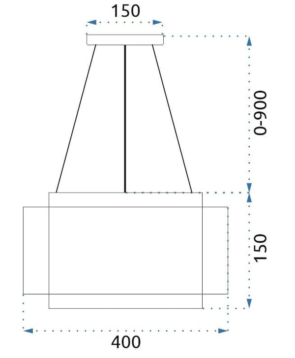 APP1000-CP-ripustettu lamppu