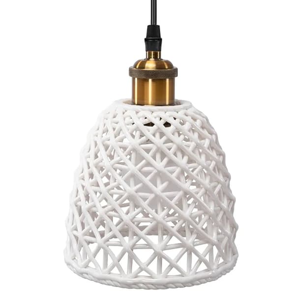 Hvid hængende lampe APP1006-1CP