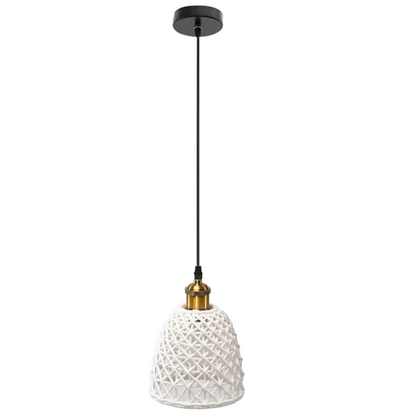 Hvid hængende lampe APP1006-1CP