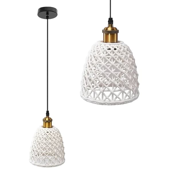Hvid hængende lampe APP1006-1CP