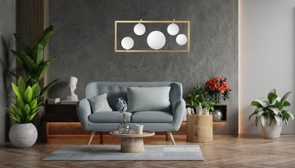 Hängande lampa app1020-5cp guld
