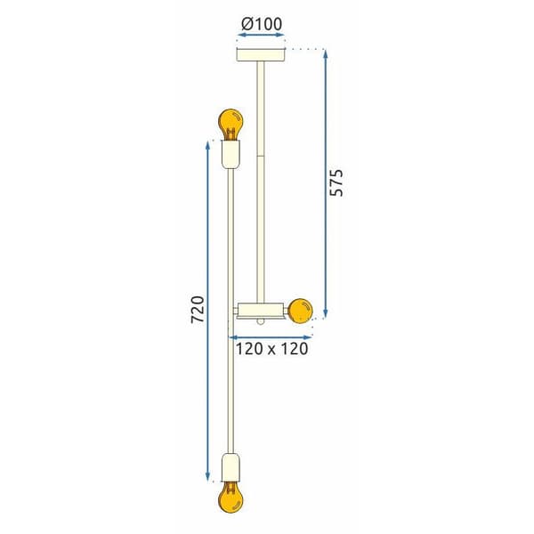 APP1115-6CP hængende lampe