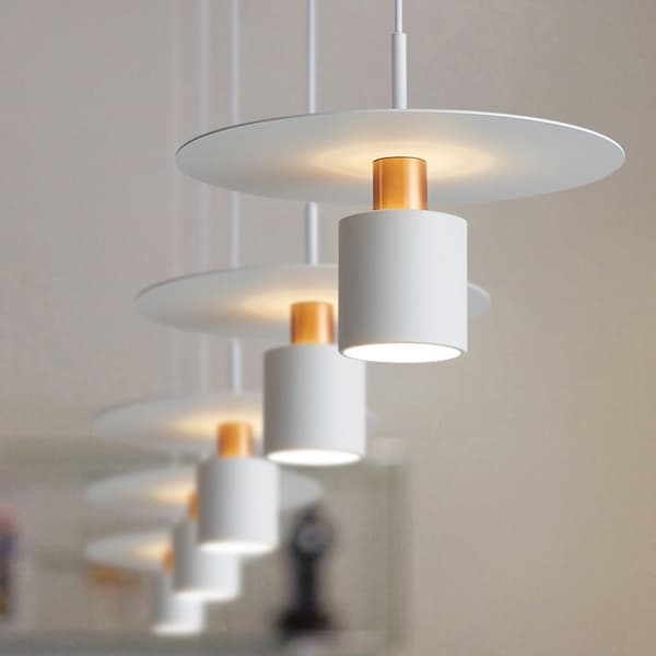 Hængende lampe APP1146-1CP hvidt og lyserødt guld