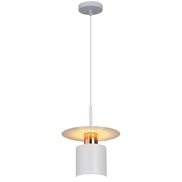 Hængende lampe APP1146-1CP hvidt og lyserødt guld