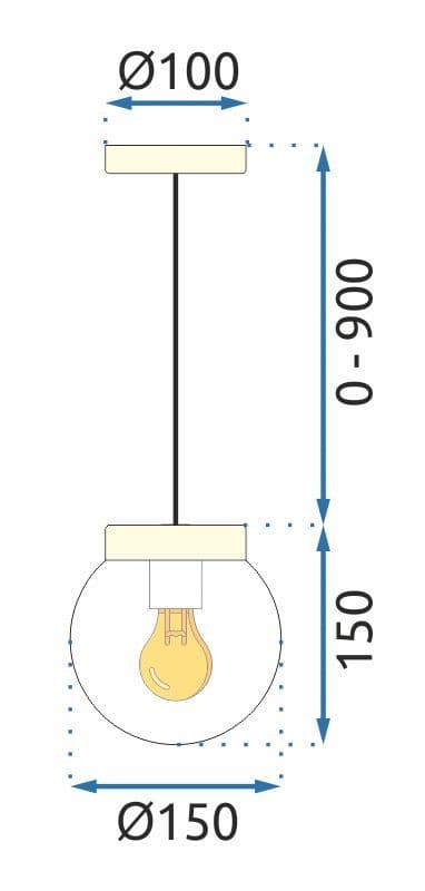 APP1151-1CP hängande lampa