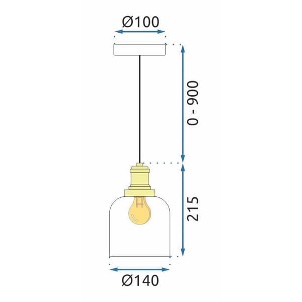 App1173 hængende lampe hvid