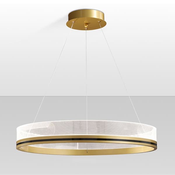 Hængende lampe APP1189-cp guld 40 cm
