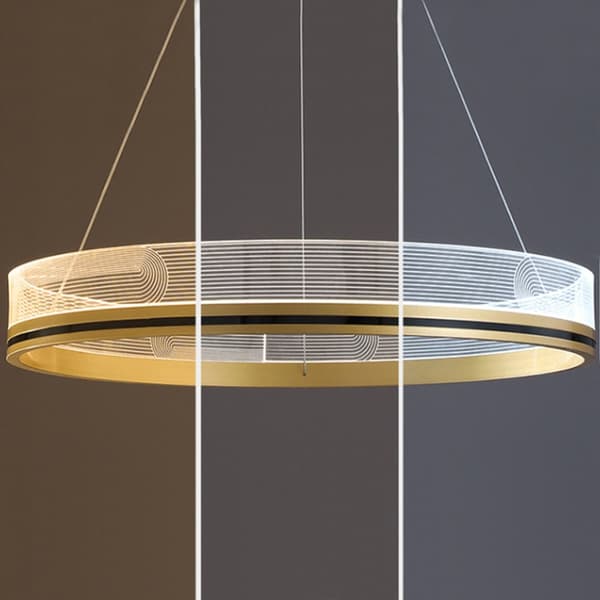 Hængende lampe APP1189-cp guld 40 cm