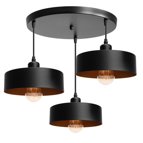 APP1334-3CP Black Gold Hanging Lamp