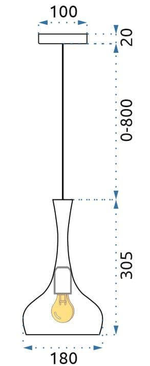 APP281-1CP hængende lampe