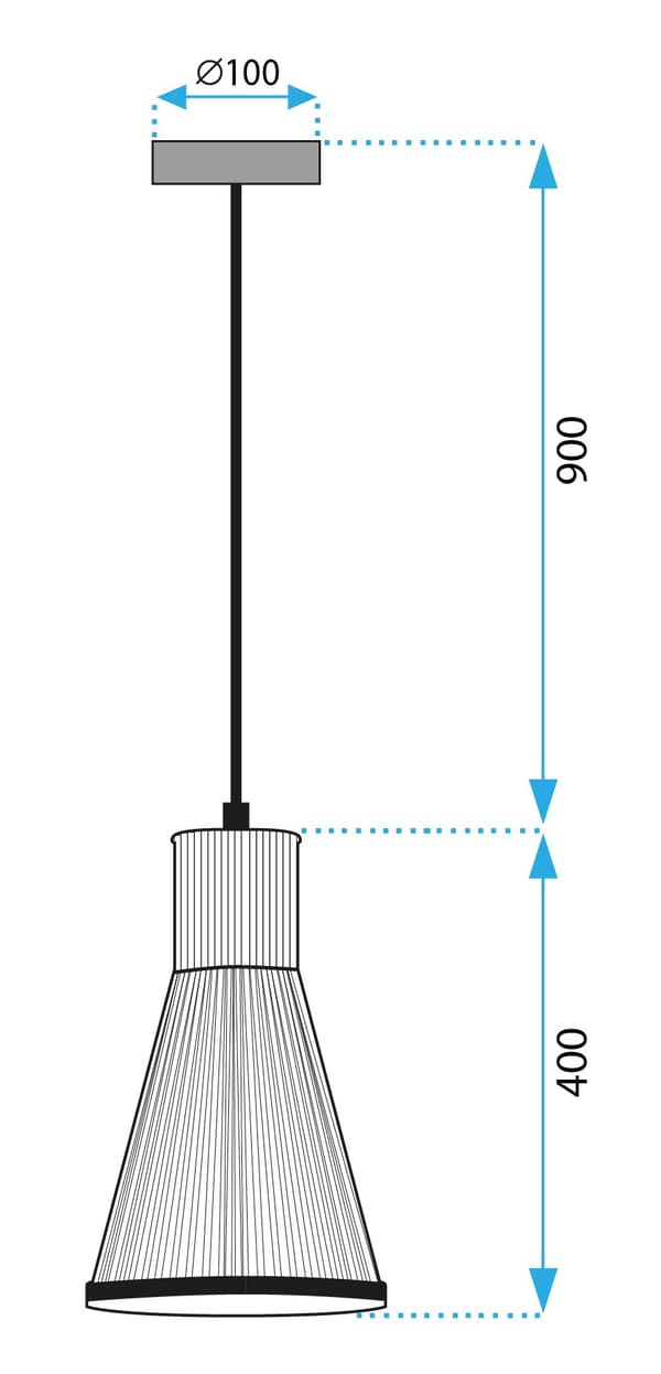 Hängande lampa boho app1271-1cp