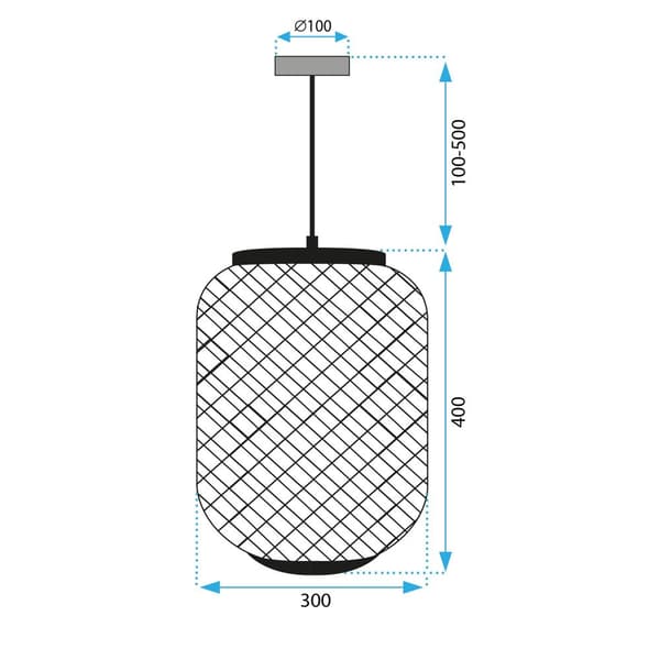 Hængende lampe boho app. App1312-1CP