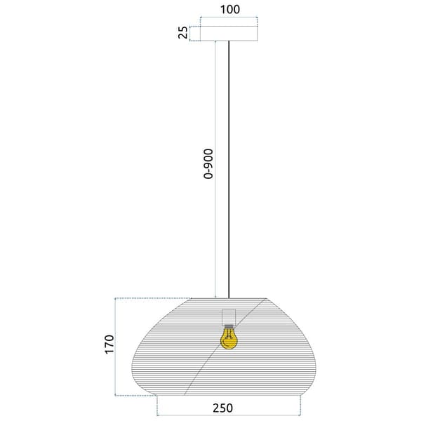 Hængende lampe Boho App. App1316-1CP