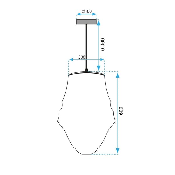 Hængende lampe Boho App1322-1CP