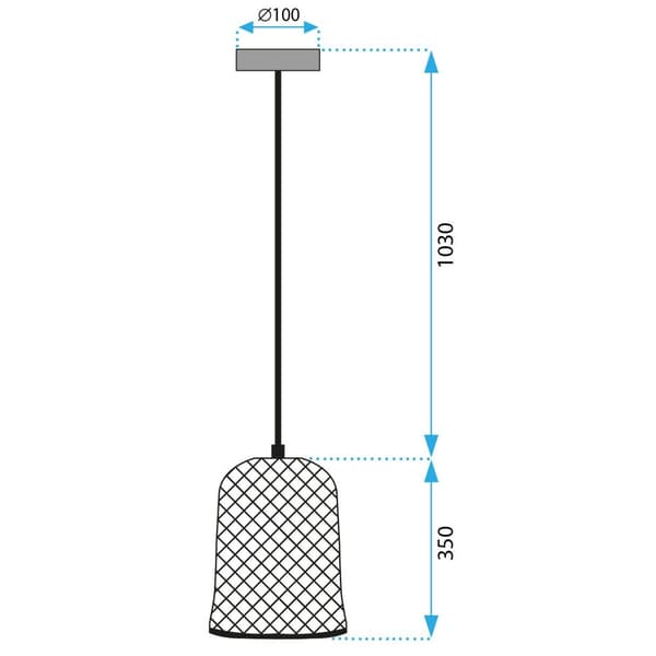 Hängande lampa boho app1335-1cp