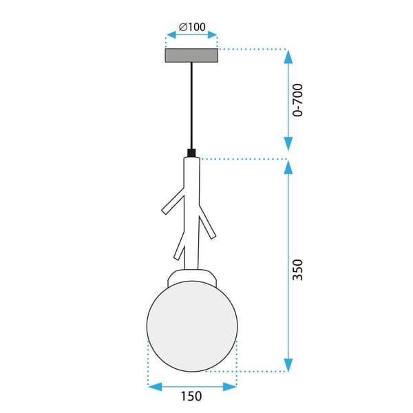 Hængende lampe Boho App1422-1CP