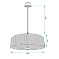 Miniatyrbillede 7 af 7: Hængende lampe boho app1484-1cp sort