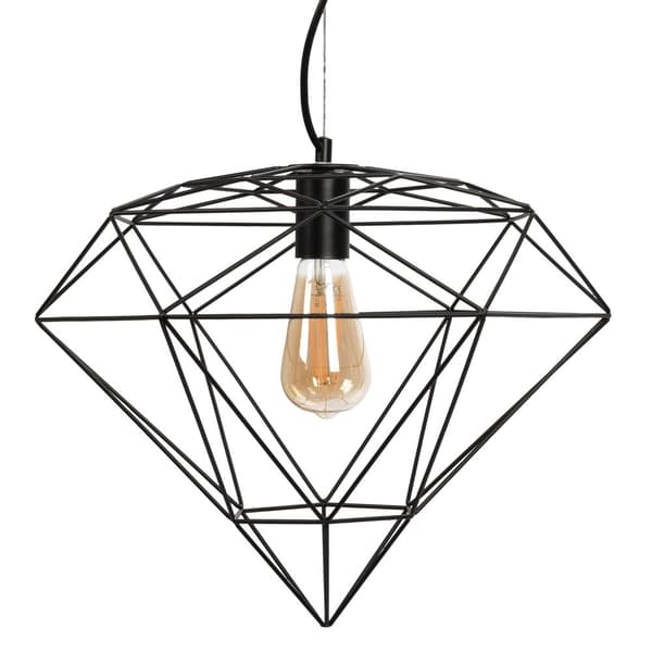 Diamond Hanging Lamp Metal Loft App563-1CP Black