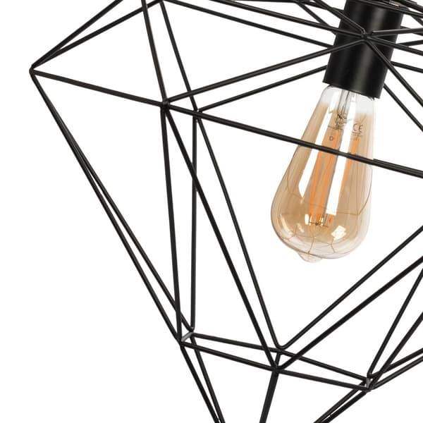 Diamond Hanging Lamp Metal Loft App563-1CP Black