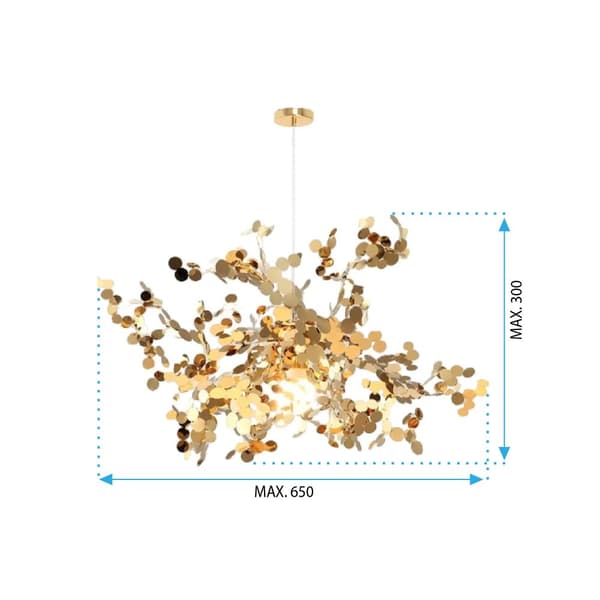 Extravagant hängande lampa app546-3cp guld