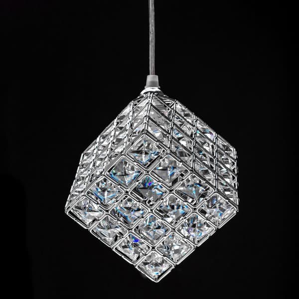 Hængende lampe glamour terning app722-3pr krom
