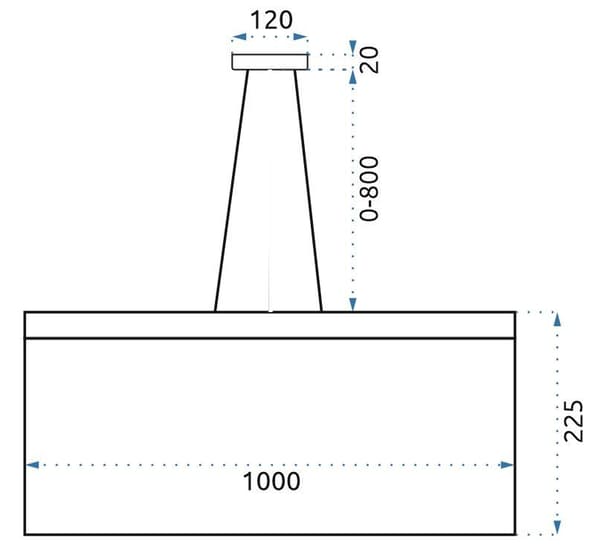 Glamour LED-ketju App891-CP-ripustettu lamppu