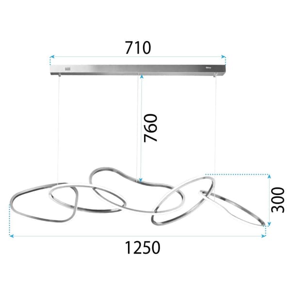 APP1054-CP hängande lampa