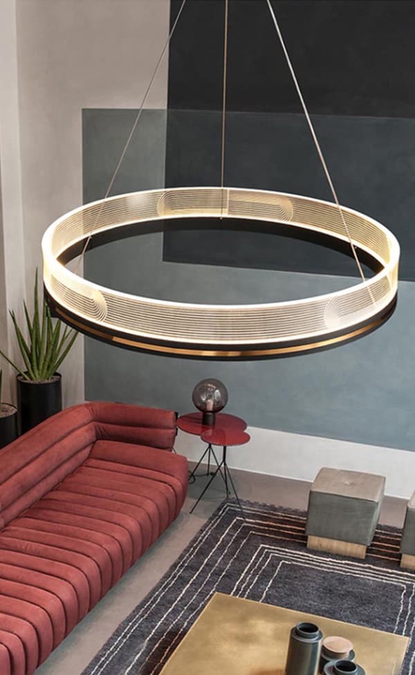 LED Riping Lamp App1190-CP Gold 60cm