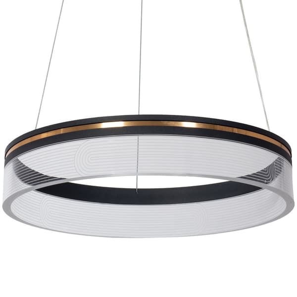 LED hængende lampe APP1191-CP 40 cm sort