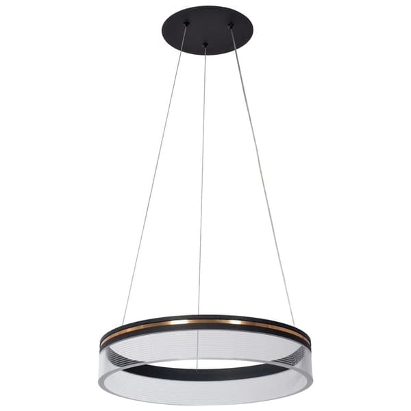 LED hængende lampe APP1191-CP 40 cm sort