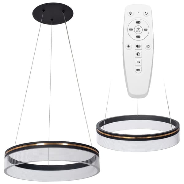 LED hængende lampe APP1191-CP 40 cm sort