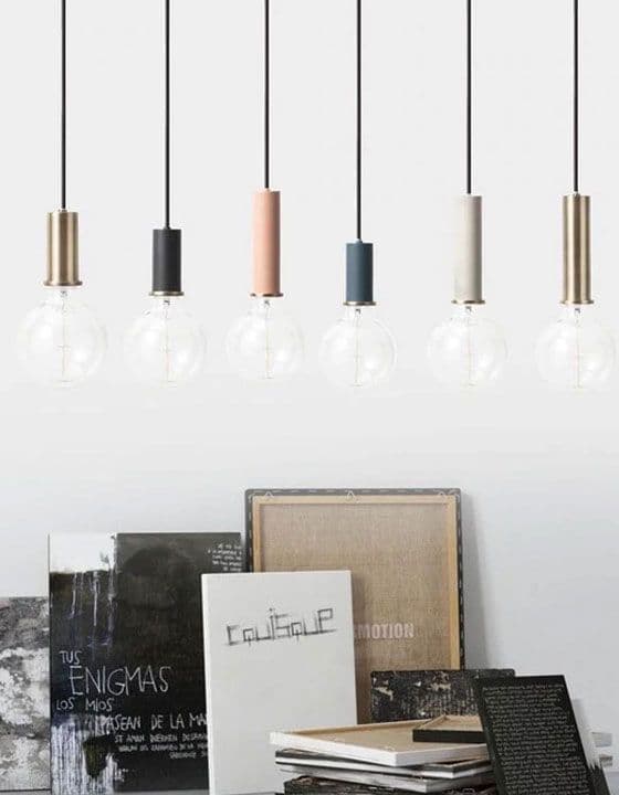 Hængende lampe osti en app110-1cp pulver lyserød