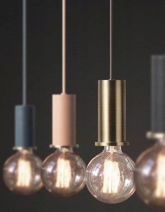 Hængende lampe osti en app110-1cp pulver lyserød