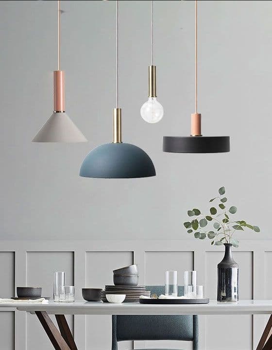Hængende lampe osti en app110-1cp pulver lyserød