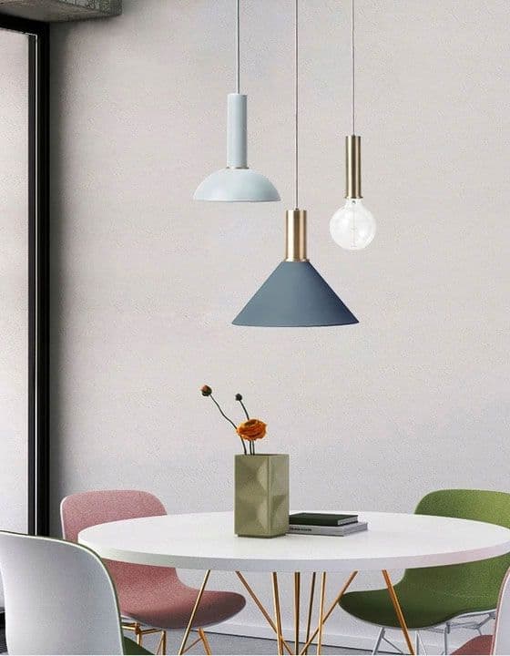 Hængende lampe osti en app110-1cp pulver lyserød