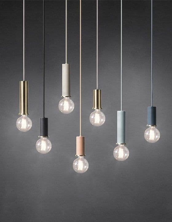 Hængende lampe osti en app110-1cp pulver lyserød