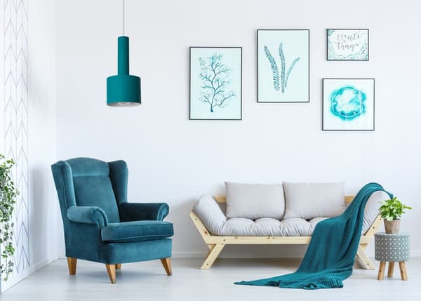 Hængende lampe osti b app117-1cp blå