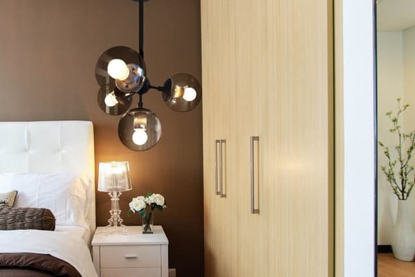 Tak hängande lampa 4 app268-4c bollar