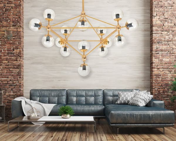 APP267-15C Golden loftlampe